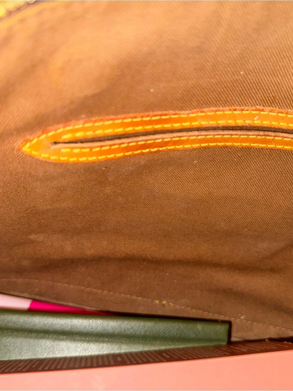 Louis Vuitton Brown Monogram Alma Tote with Gold Chain